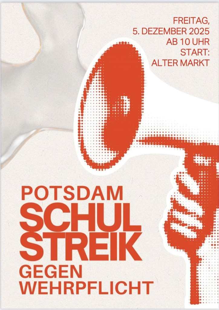 5. Dezember 2025 - Potsdam: Schulstreik gegen Wehrpflicht