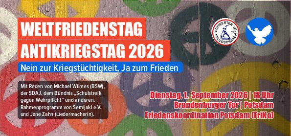 Weltfriedenstag 2026 in Potsdam